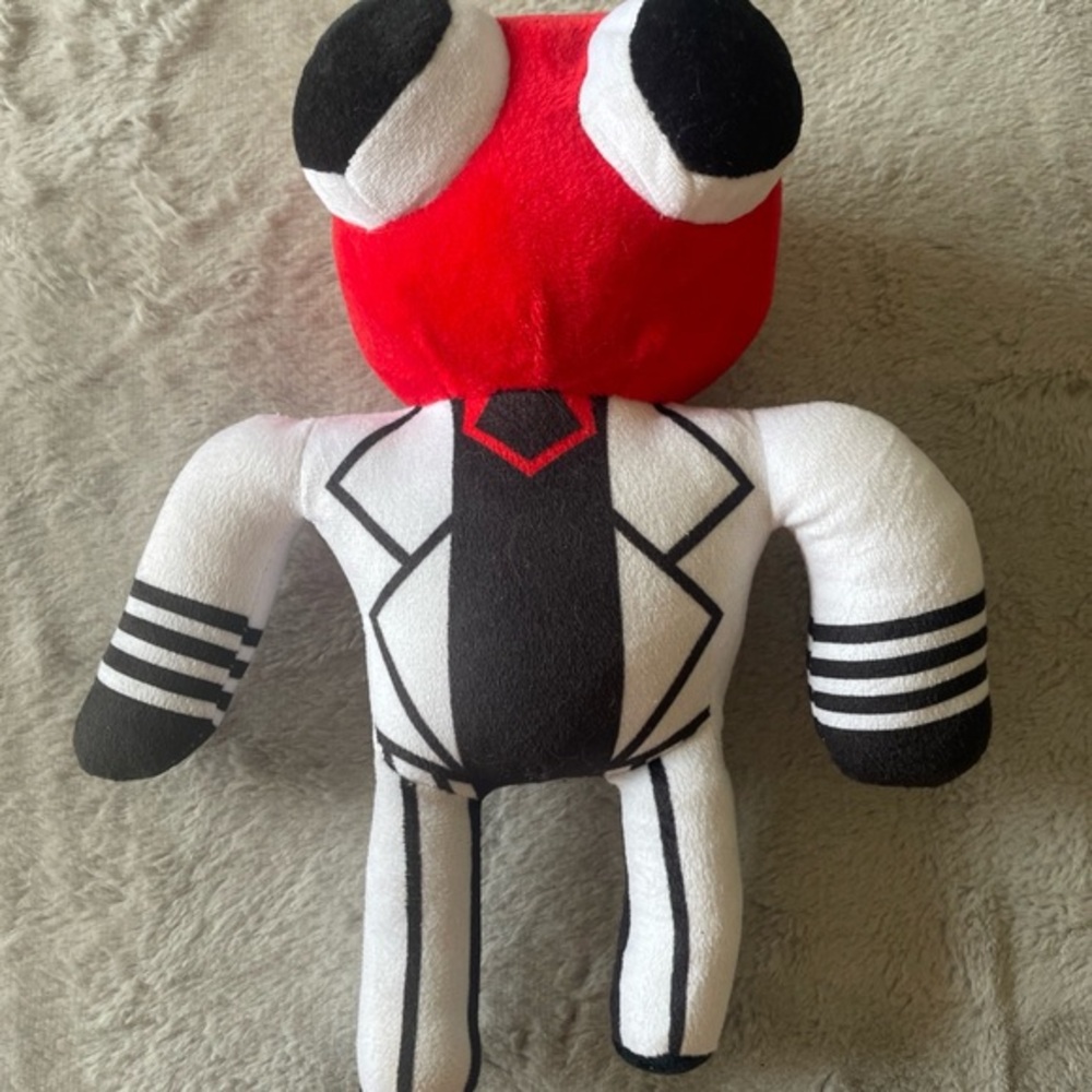 Red Rainbow Red and White Plush Character Toy - Kids Soft Doll